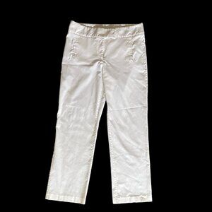 Ruby Rd. White Summer Cropped Pants - Women Size 12